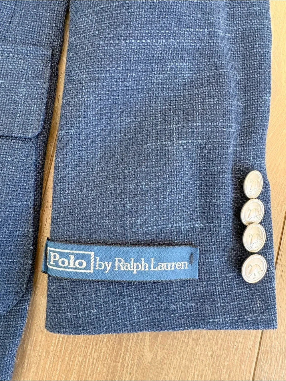 Kid’s Ralph Lauren Textured Navy Blue Sport Coat